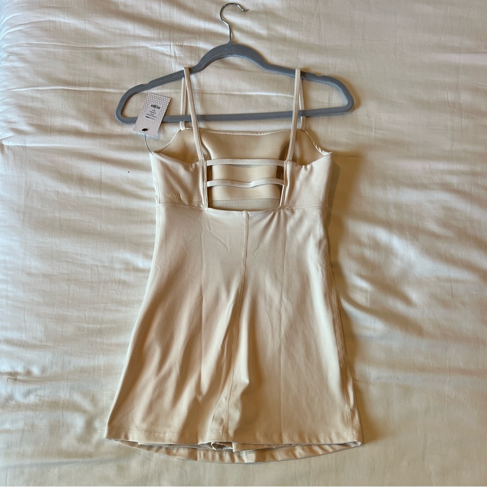 Fashion Nova Sublime Velocity Dress in Sand